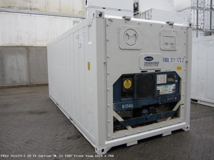 Contenedores refrigerados de 20 pies